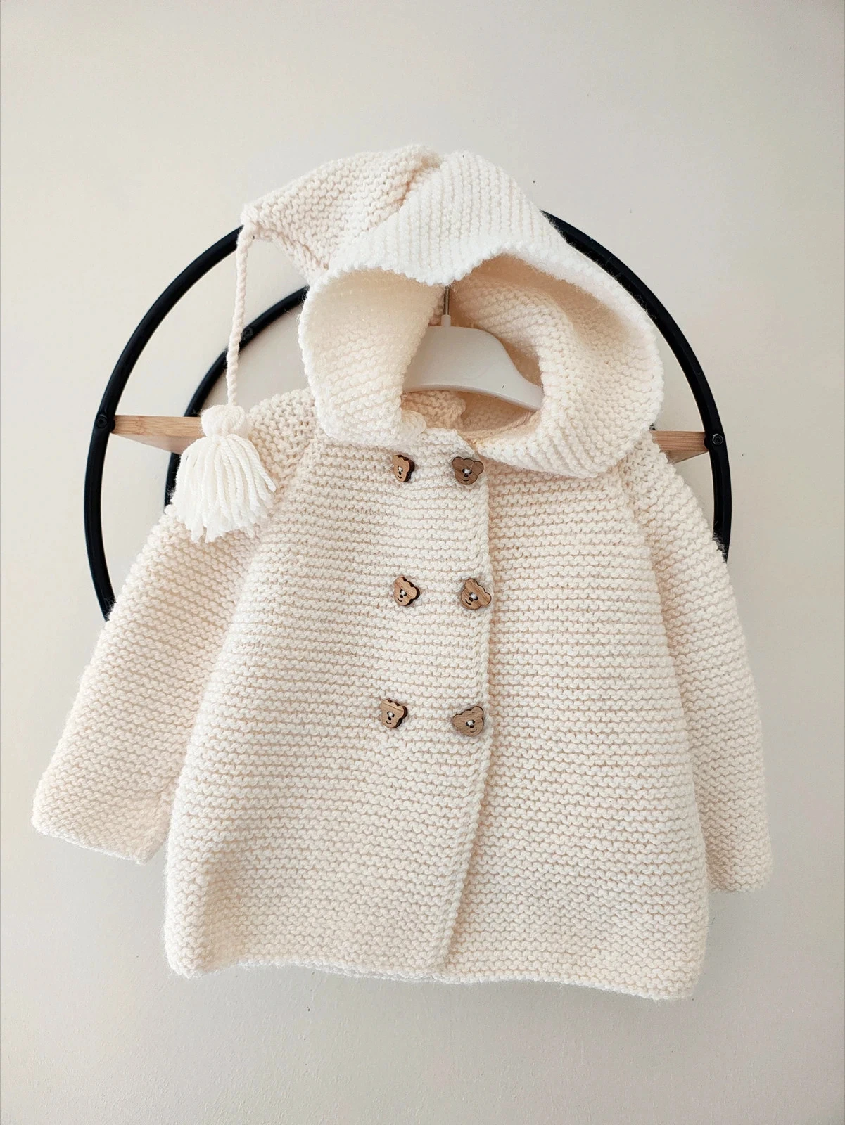 18 mois gilet manteau maille chaud fait par un créateur